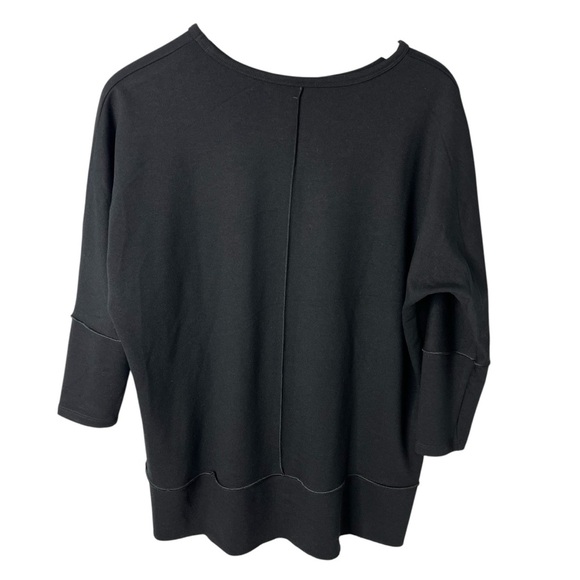 Spanx Perfect Length Dolman 3/4 Sleeve Top Size Small Black - Picture 3 of 7